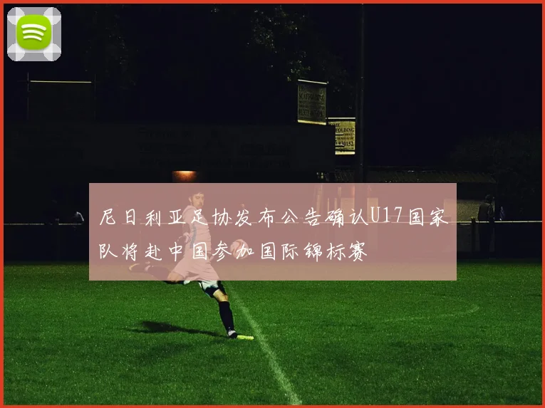 尼日利亚足协发布公告确认U17国家队将赴中国参加国际锦标赛